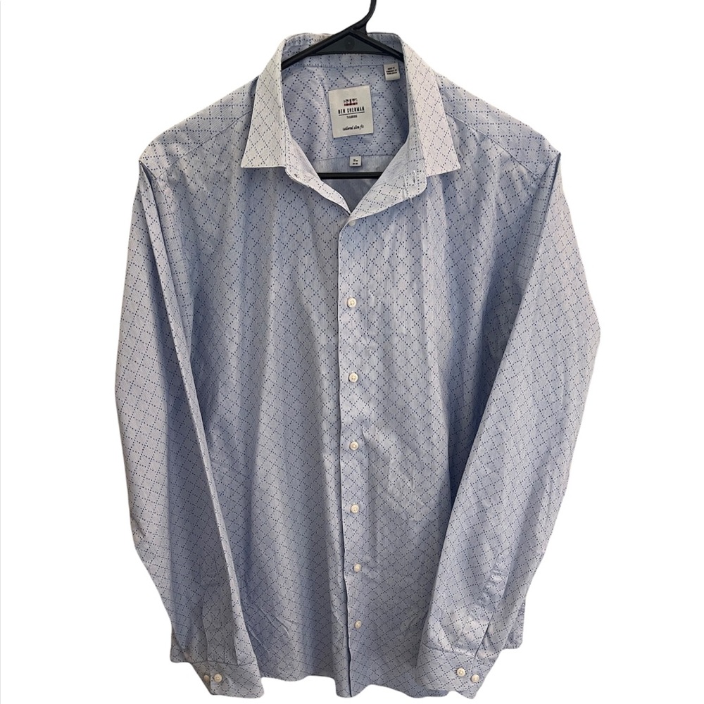 Ben Sherman Tailored Slim Fit Geometric Button Down Shirt